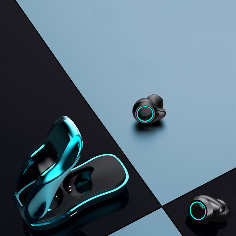 Popular Wireless Bluetooth Headset Two Ears Cross Border Private Mold TWS Customized Electroplating Car Styling 5.0