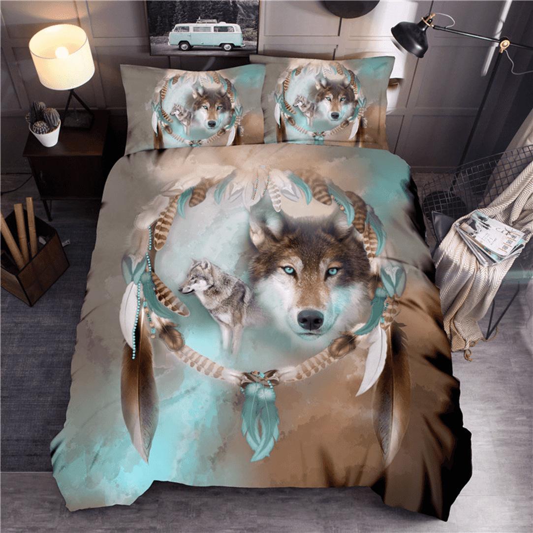 Wolf Cute Animal 3d Bedding Home Textile Down Quilt Cover