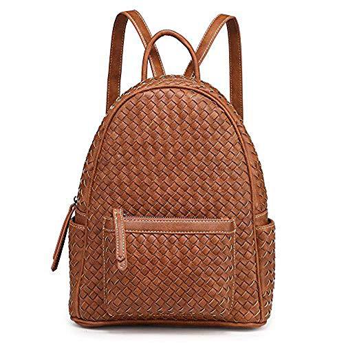 Women Backpack Purse Woven Trendy Stylish Casual Dayback Handbag