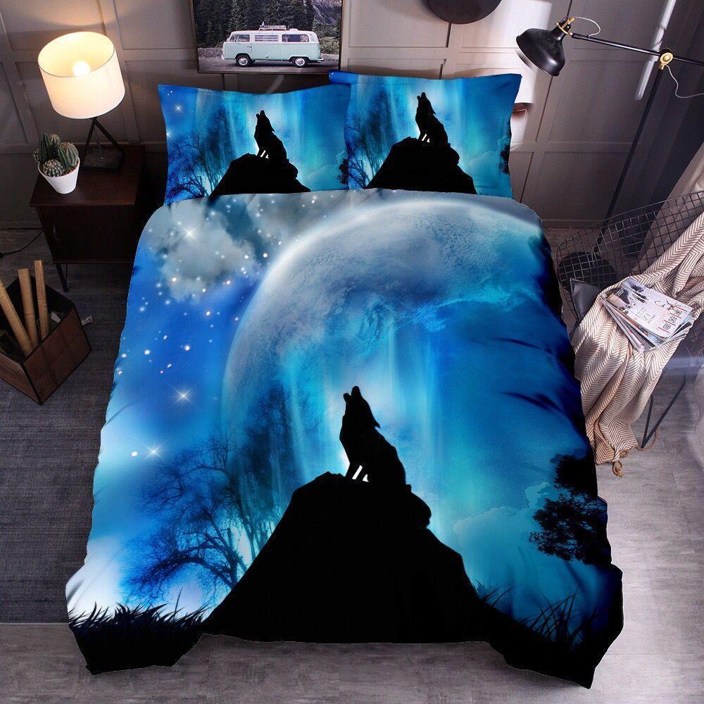 Wolf Cute Animal 3d Bedding Home Textile Down Quilt Cover