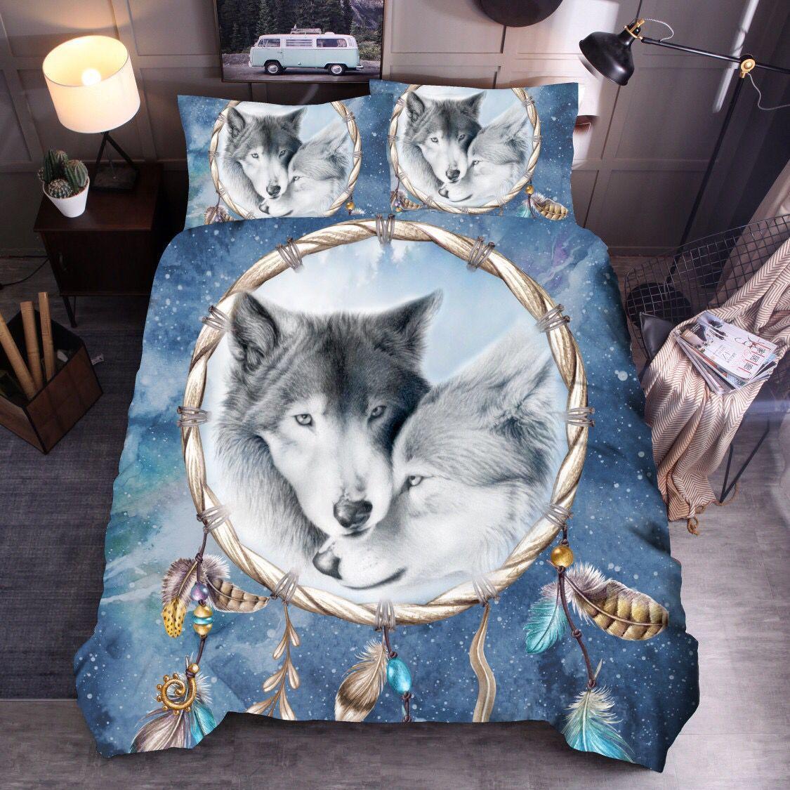 Wolf Cute Animal 3d Bedding Home Textile Down Quilt Cover