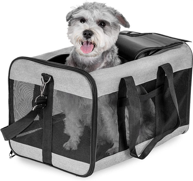 Dog Cat Carriers Bags Car Portable Transport Pet Bag Cage Portable Pet Foldable Outgoing Travel Breathable Pets Handbag