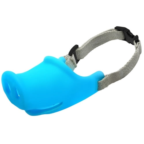 Breathable Cute Pig Dog Muzzle Silicone Anti bite