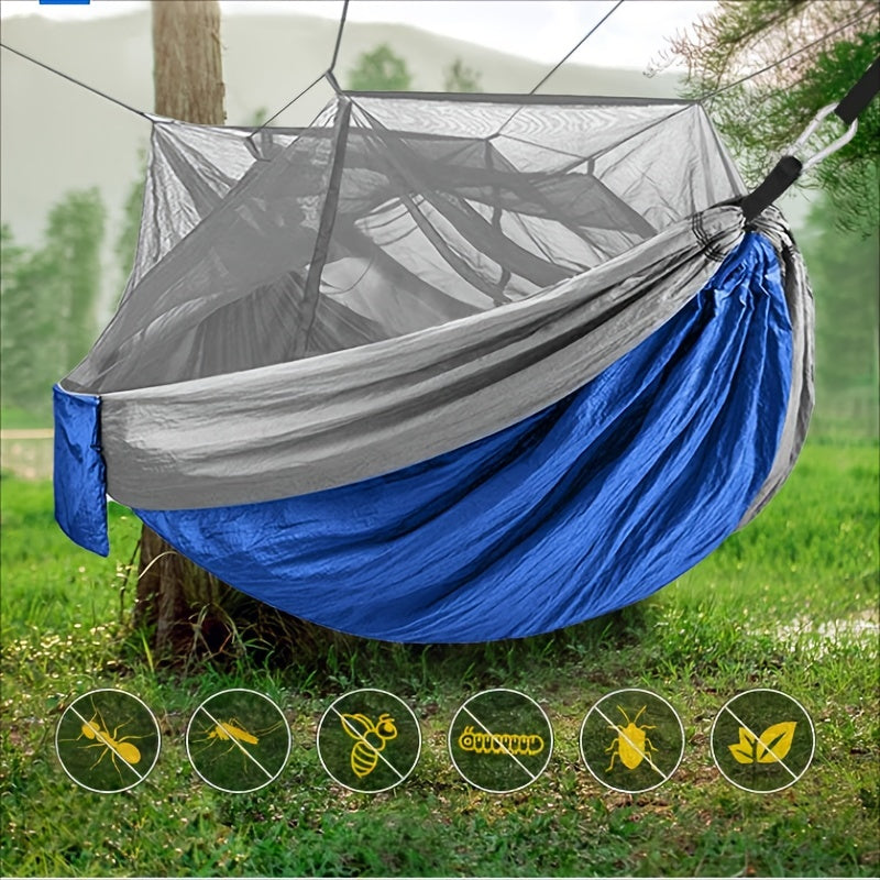 Camping Hammock Portable Double Hammock With Mosquito Net 2 Person Hammock Tent With 2tree Straps Best For Outdoor Hiking Travel