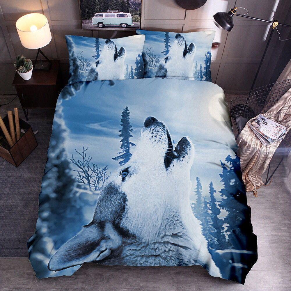 Wolf Cute Animal 3d Bedding Home Textile Down Quilt Cover